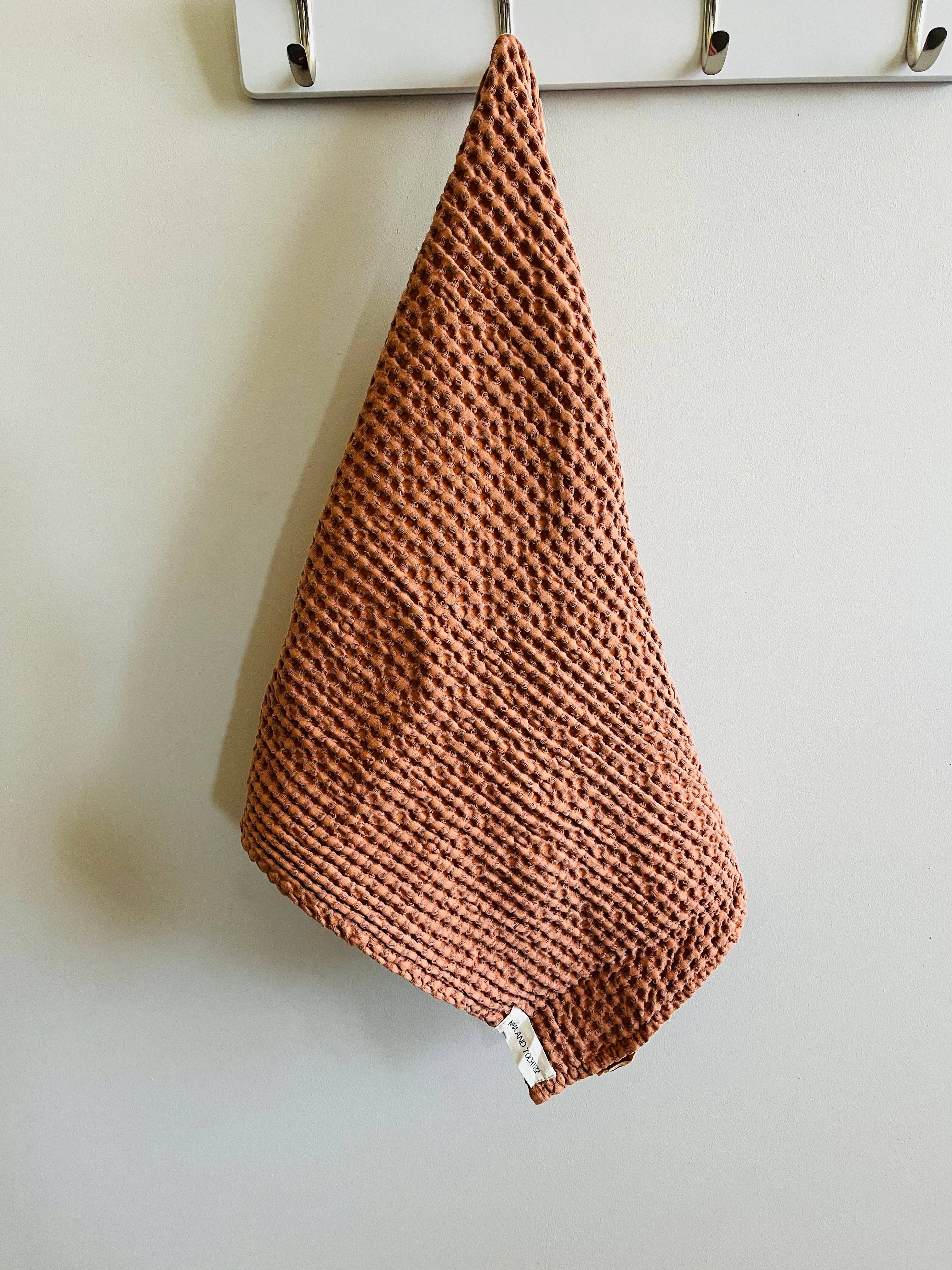 Tea Towel | Organic Cotton Rustic Waffle - Terracotta