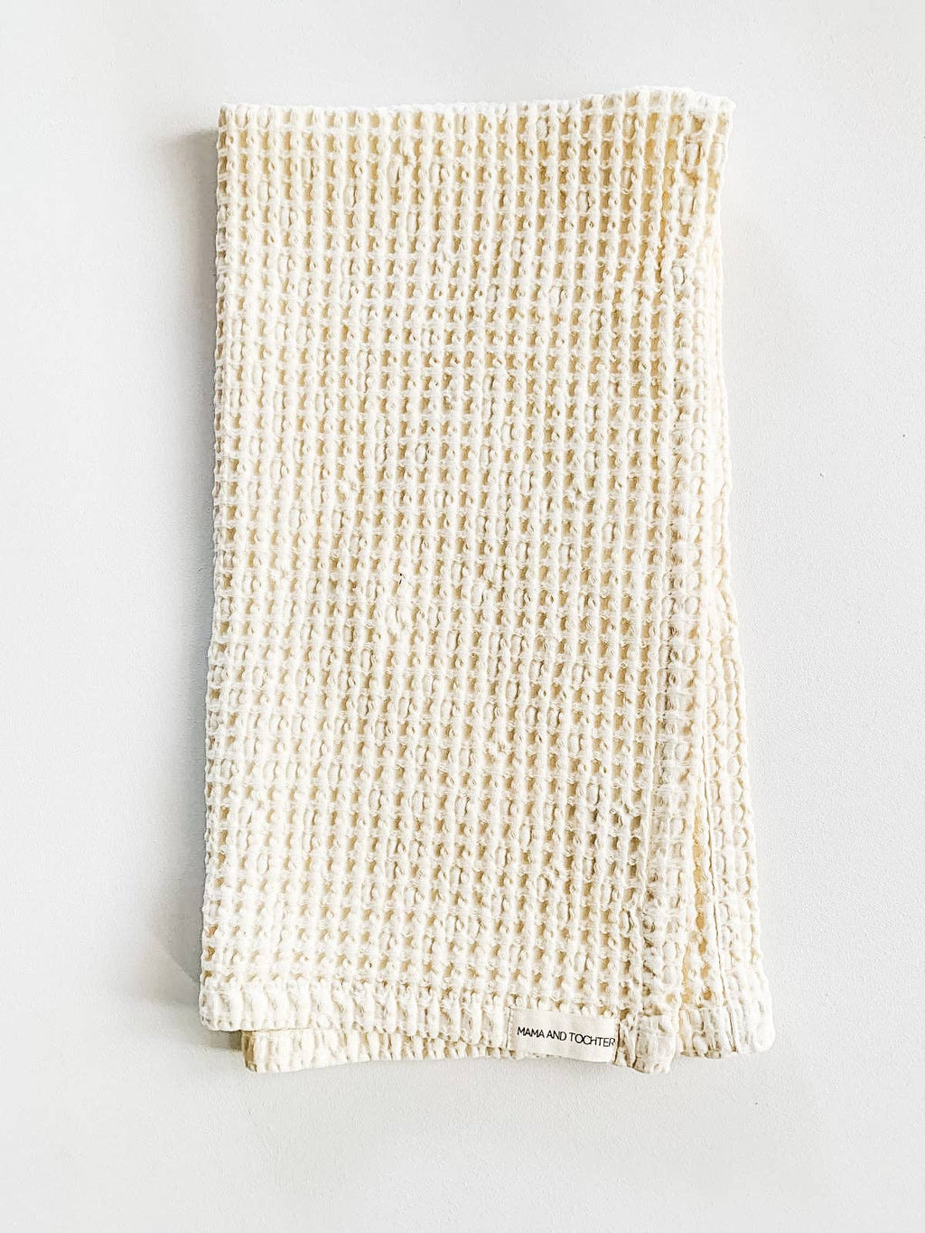 Tea Towel | 100% Organic Cotton Rustic Waffle - Cream