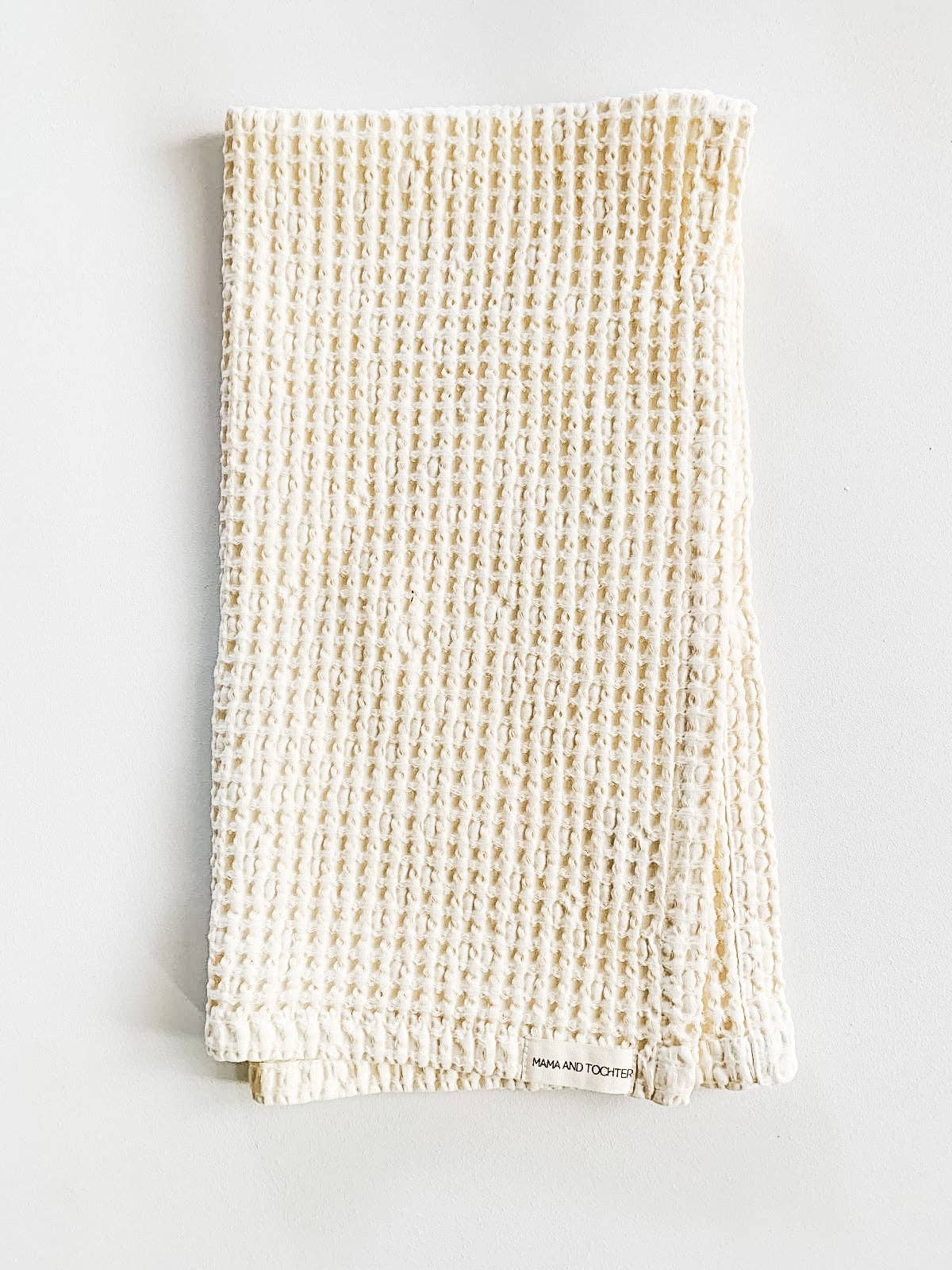 Tea Towel | 100% Organic Cotton Rustic Waffle - Cream