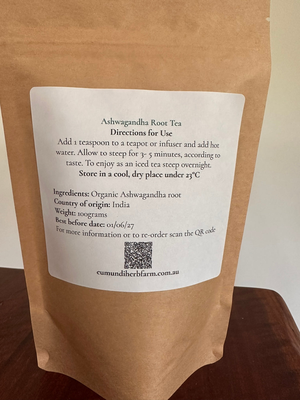 Ashwaghanda Root Tea | Organic Loose Leaf