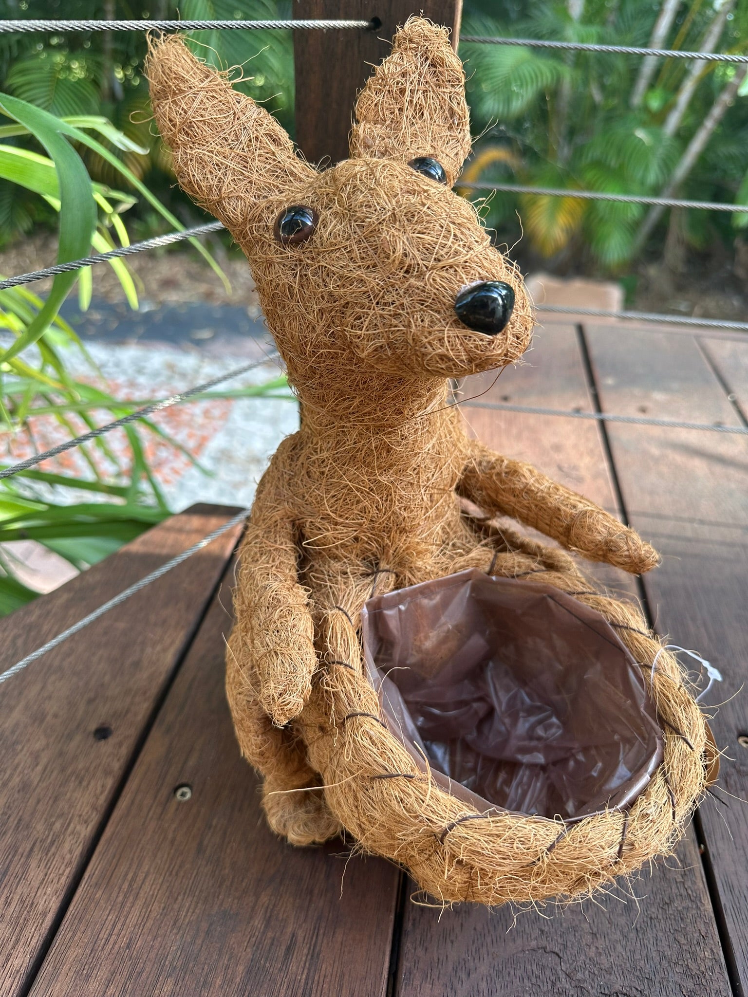 Australian themed Kangaroo Pot Planter 