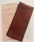 Tea Towel Set | Chocolate Marshmallow  | Two French Linen Tea Towels