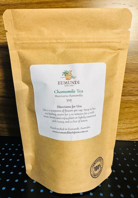 Eumundi Herb Farm chamomile tea pack