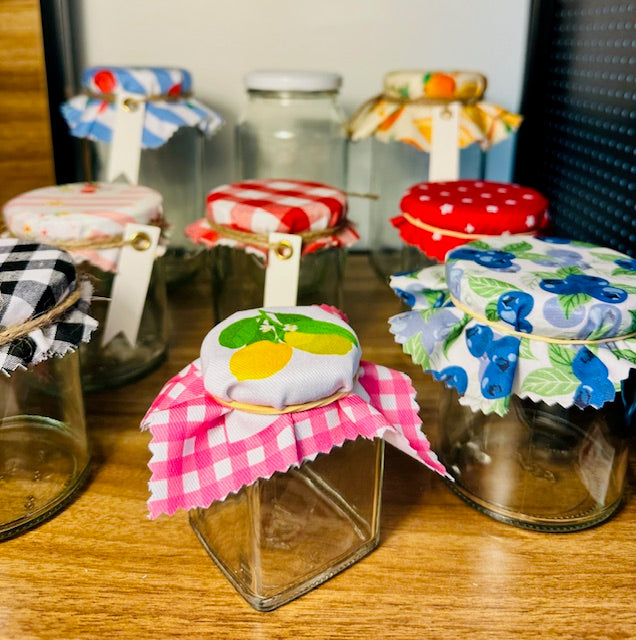 Fabric jar covers the eumundi trading co