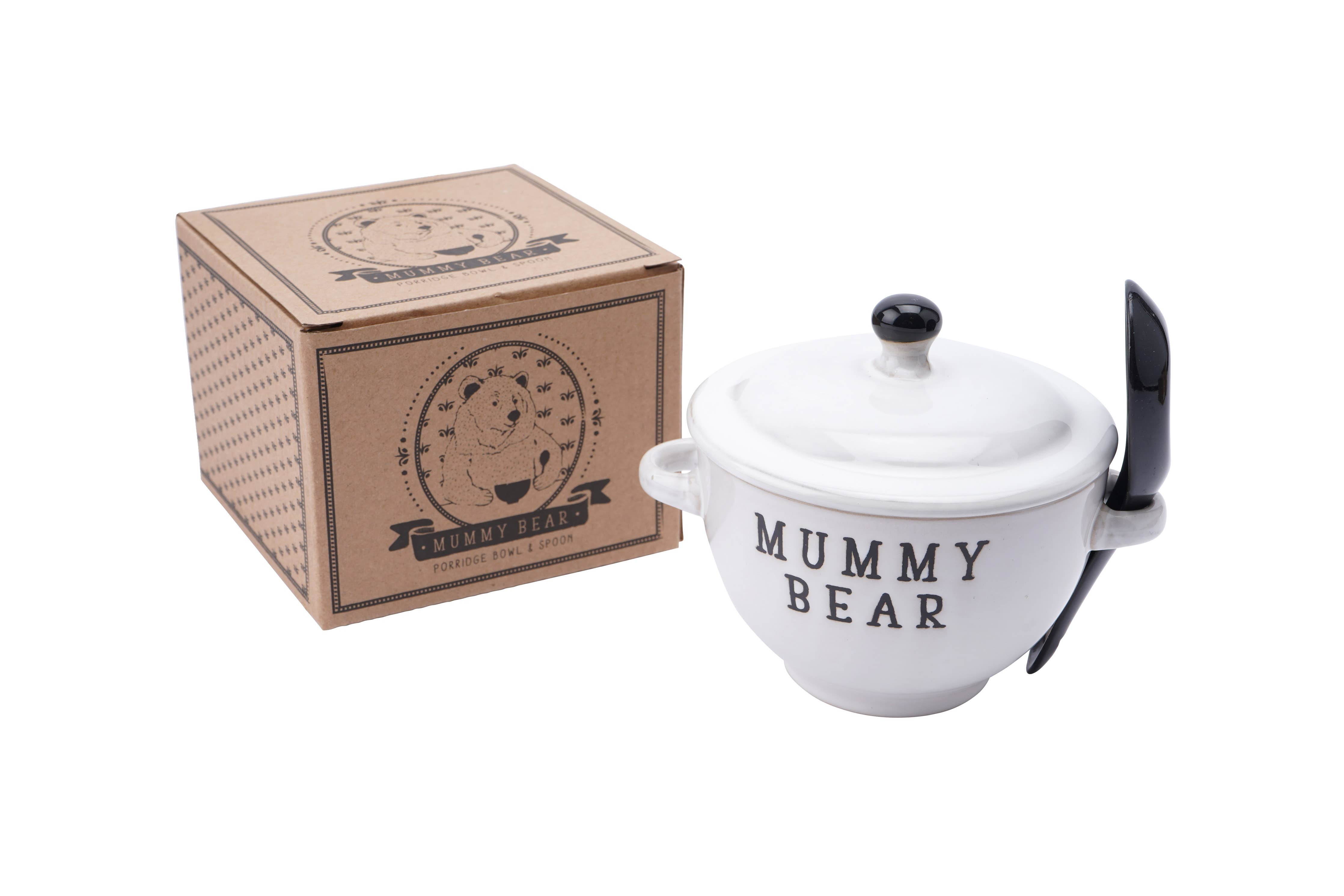 Farmhouse Mumma Bear porridge bowl for country kitchens