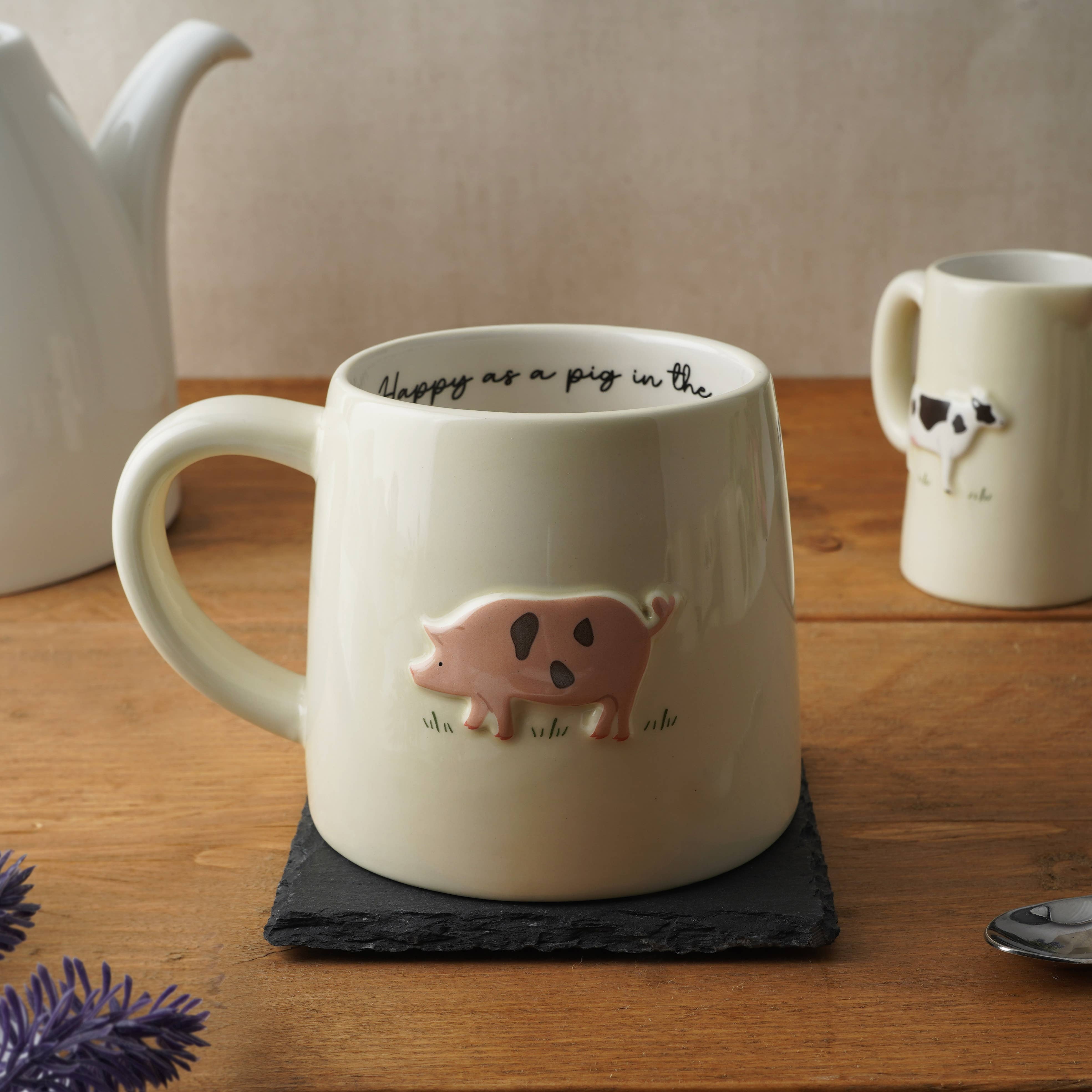 Farmhouse Pig ceramic mug