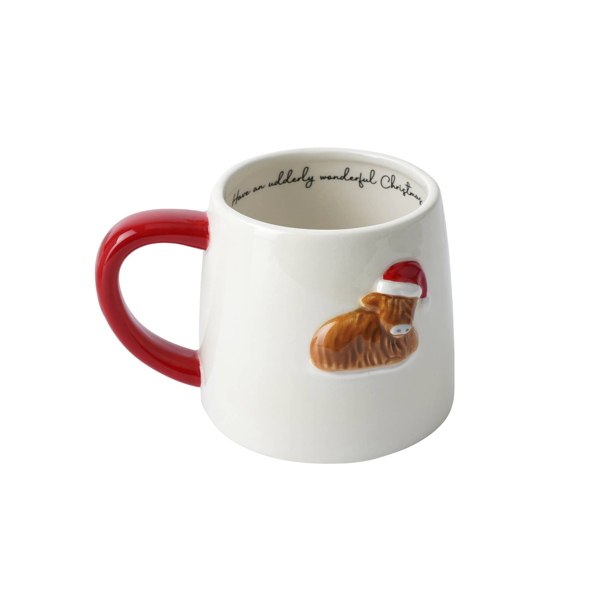 Farmhouse highland cow christmas mug bramble farm