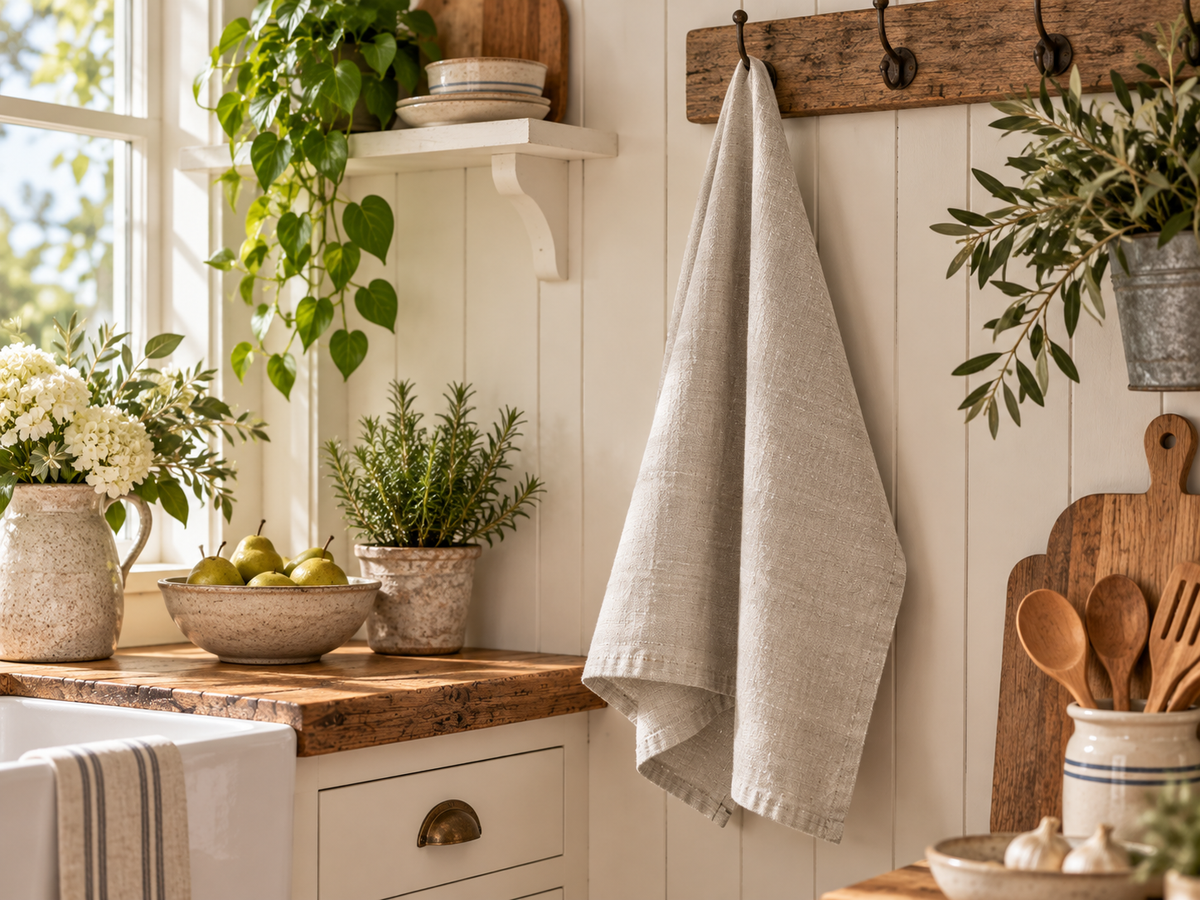 French Linen Tea Towels by The Eumundi Trading Co