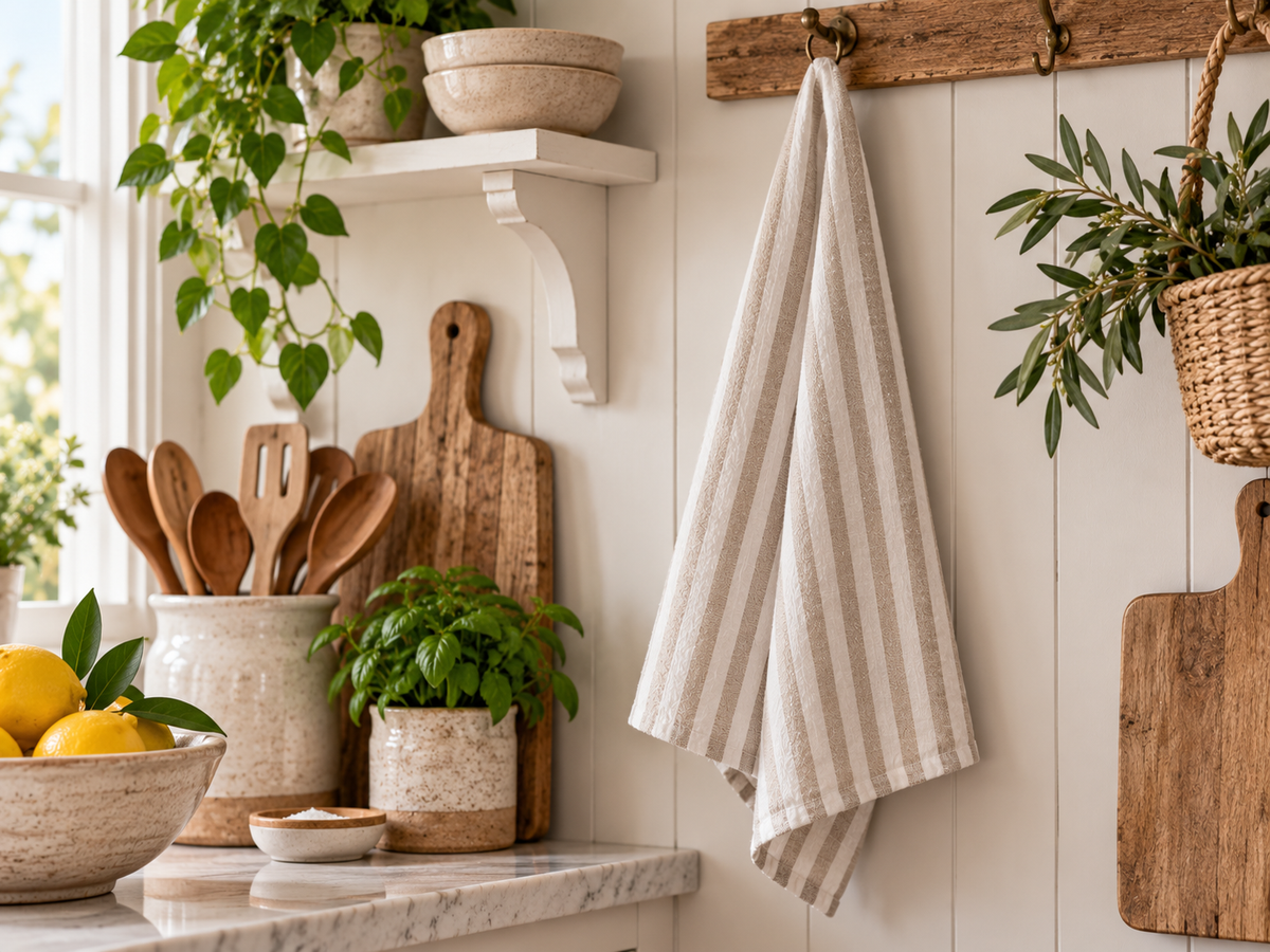 French Linen Tea Towels  the Eumundi Trading Co