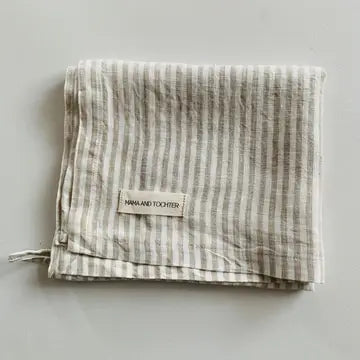 French Linen Tea Towel | Nature Stripes