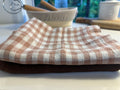 Gingham french linen tea towels