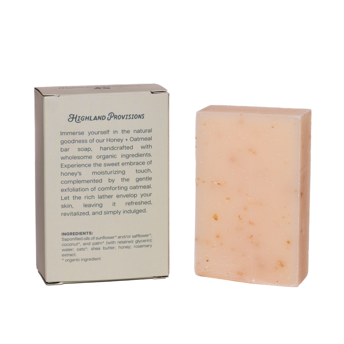 Honey and Oatmeal Organic Soap Bar
