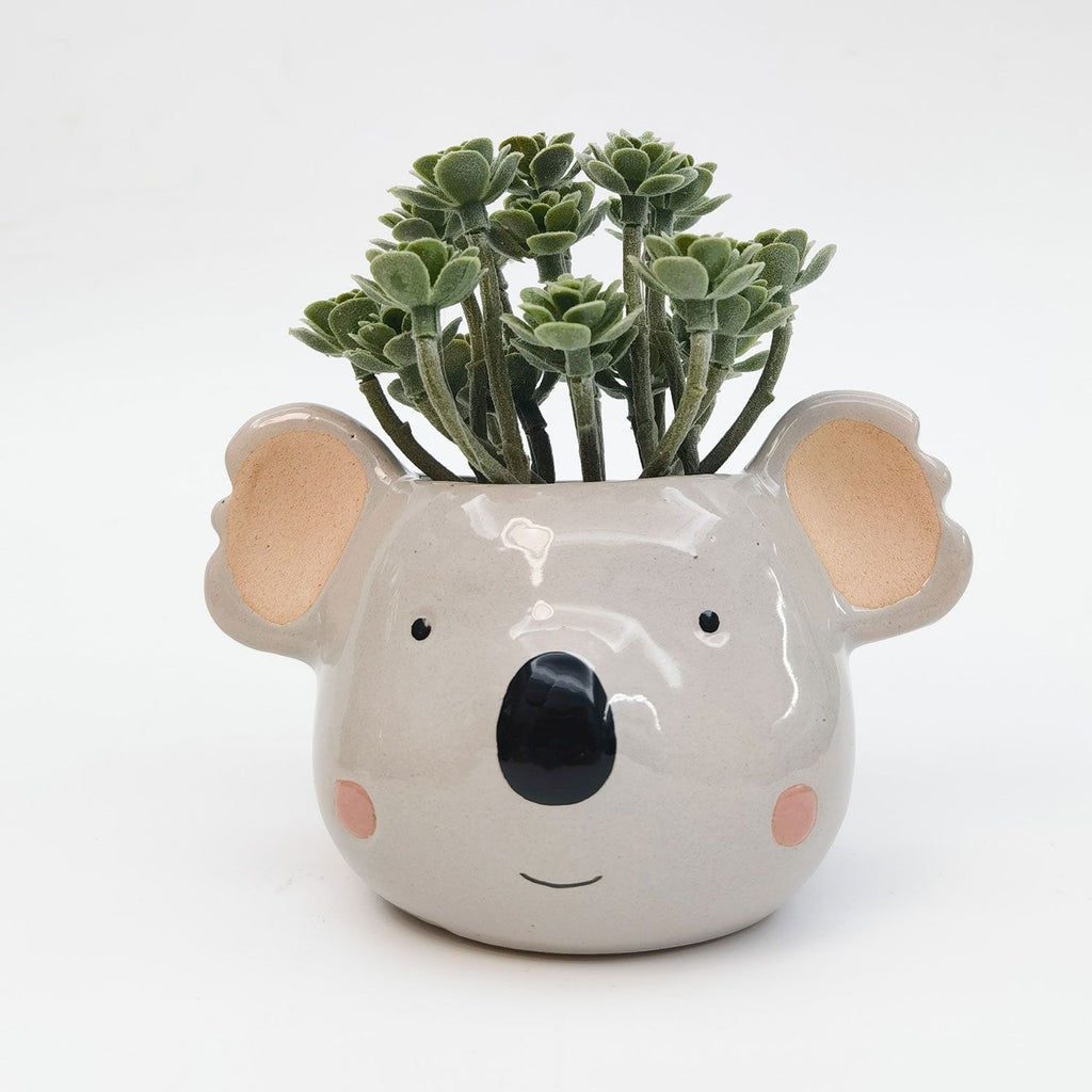 Koala Head Ceramic Pot