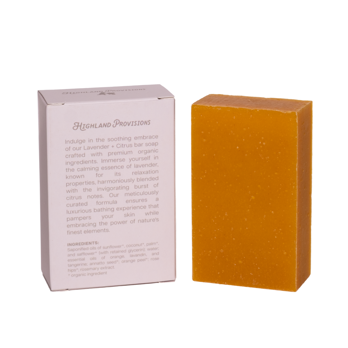 Lavender + Citrus Organic Bar Soap