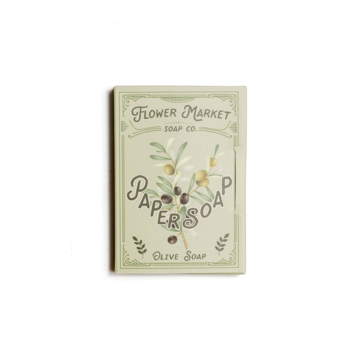 Olive Scented Paper Soap Sheets for travelling, purses and pockets
