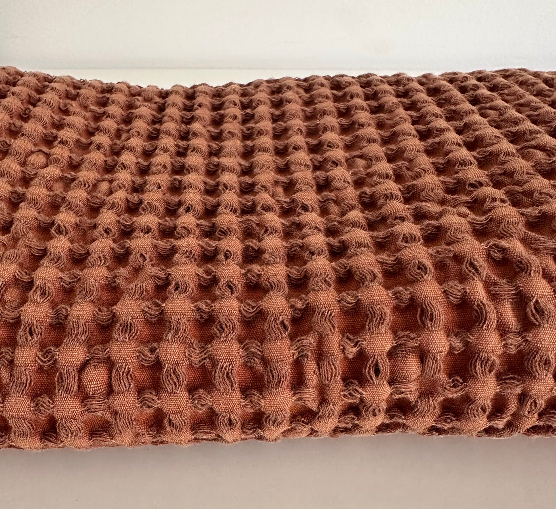 Cotton Waffle Tea Towel | Terracotta | 100% Organic Cotton