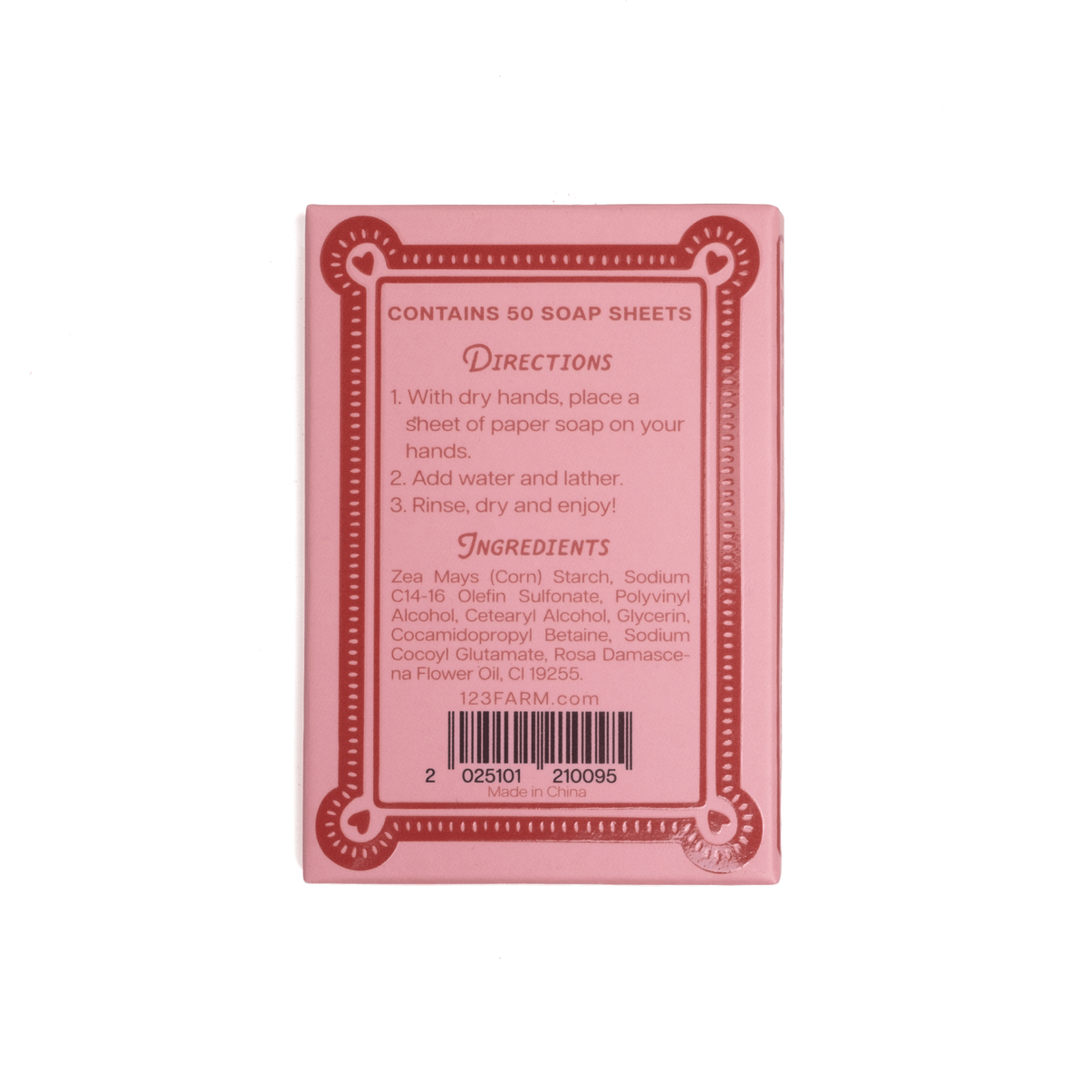 Rose Scented Paper Soap Sheets for travel essentials