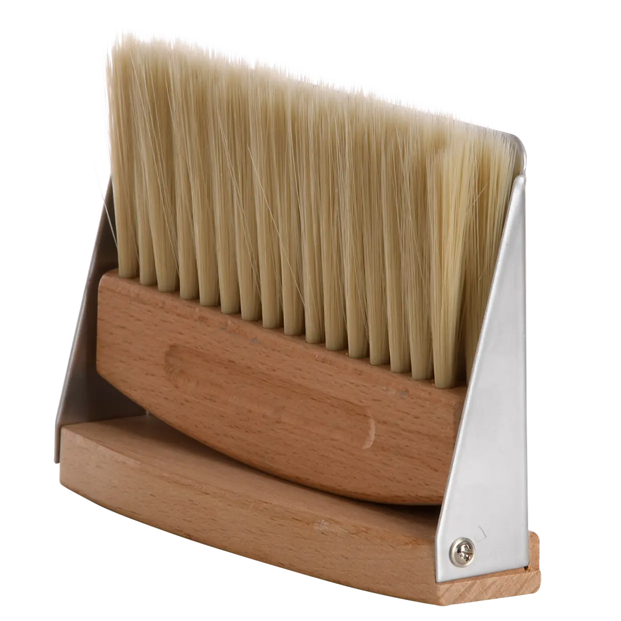 Table dustpan and broom set with packaging on a white background