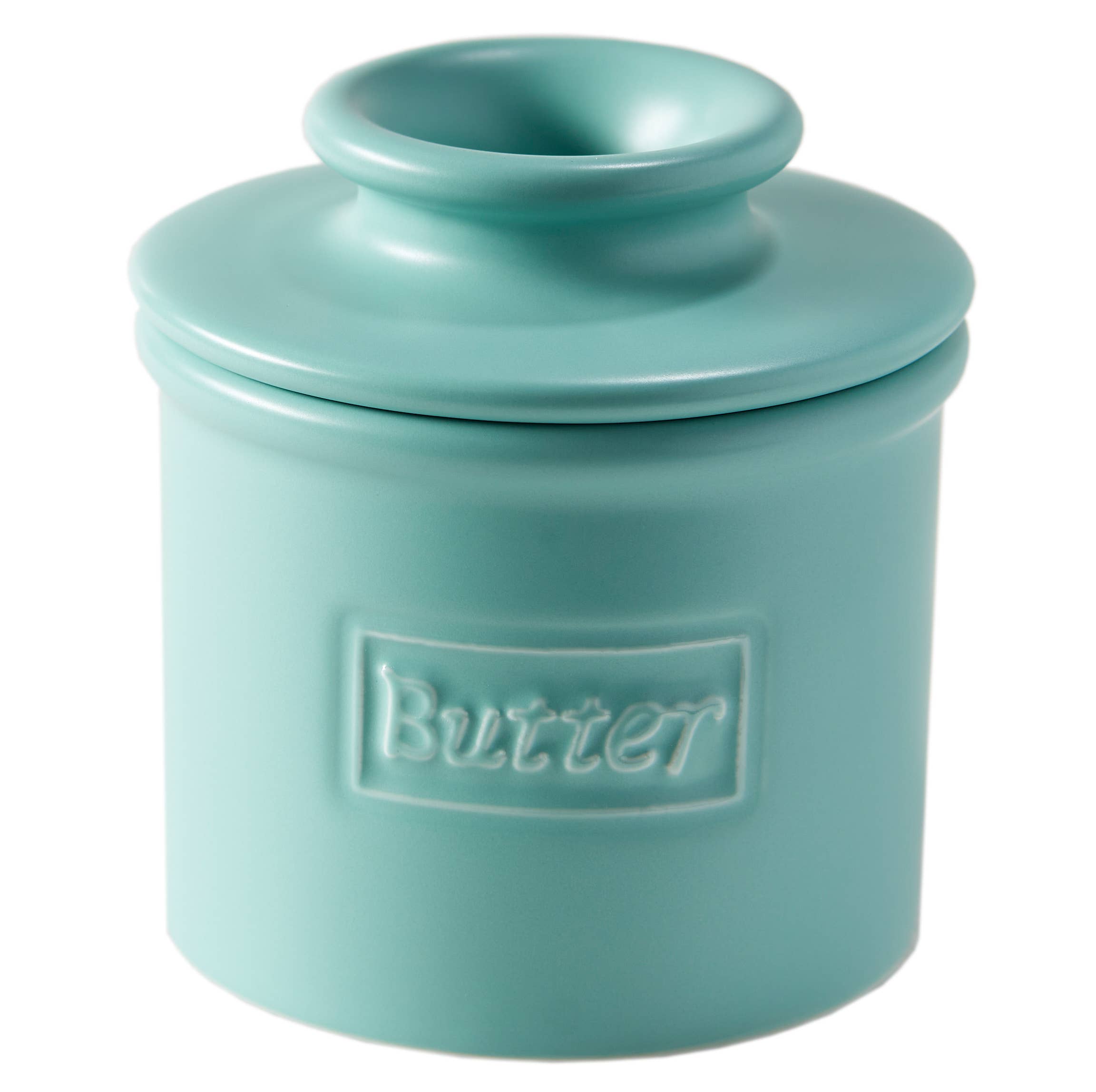The Original & Best Butter Bell Crock Aqua Matte
