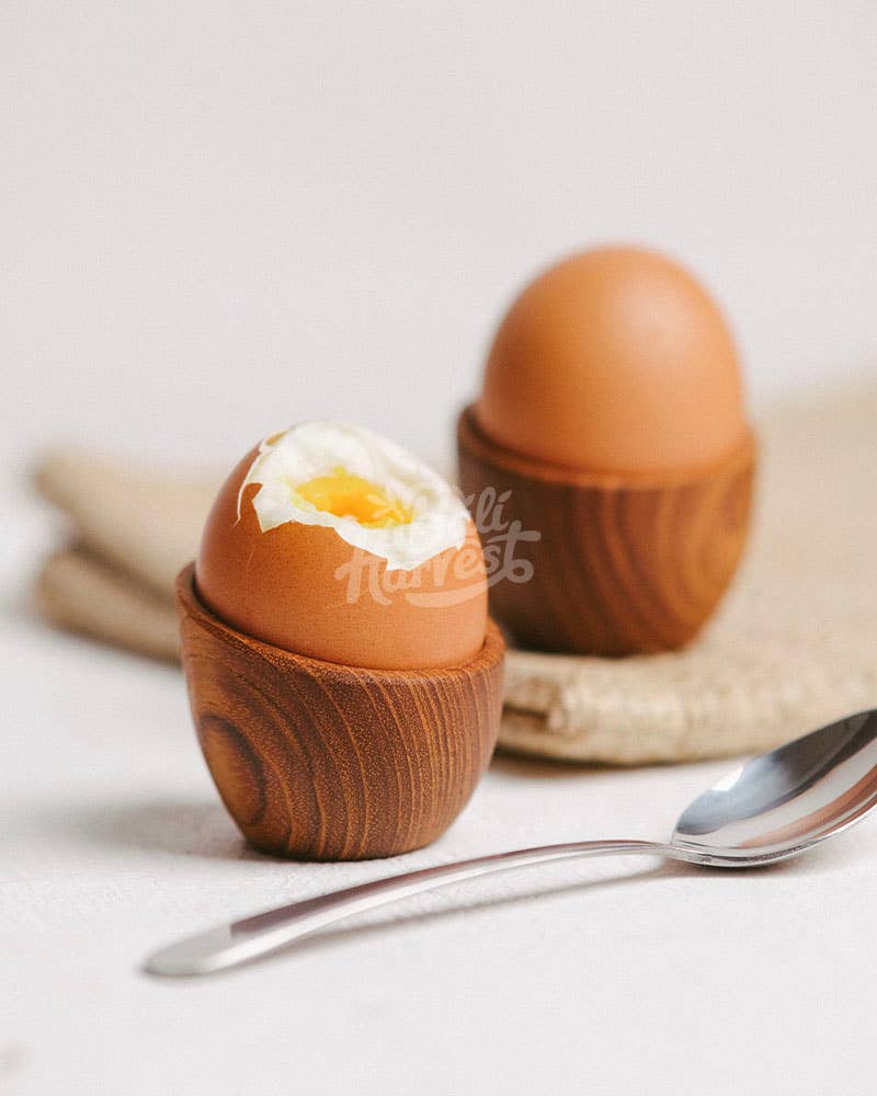 Wooden Egg Cup Wooden Salt Cellar The Eumundi trading Co