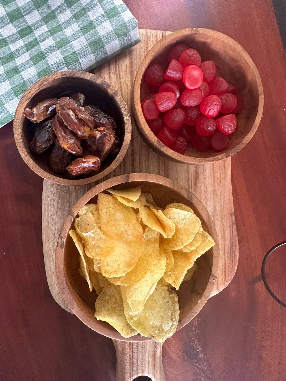 Wooden serving bowls perfect for salads and snacks. The Eumundi Trading Co