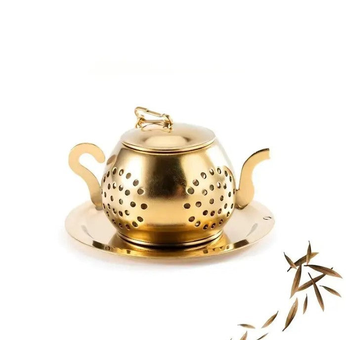 Tea Strainer & Infuser | Heart shaped with chain