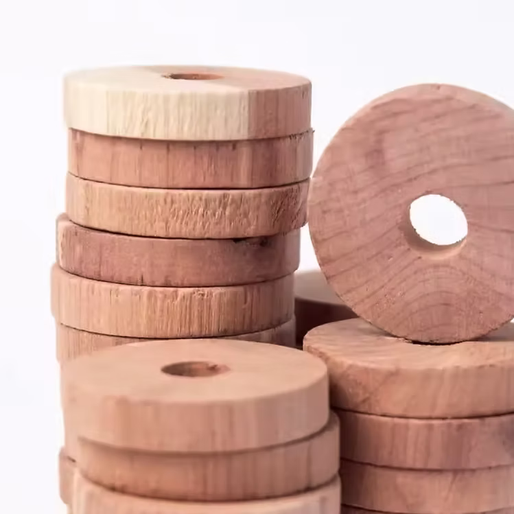 natural moth repellant red cedar timber discs