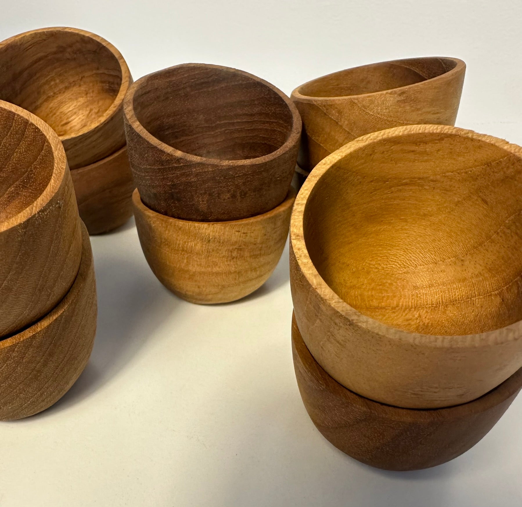 Wooden Salt Cellar & Pepper Dish