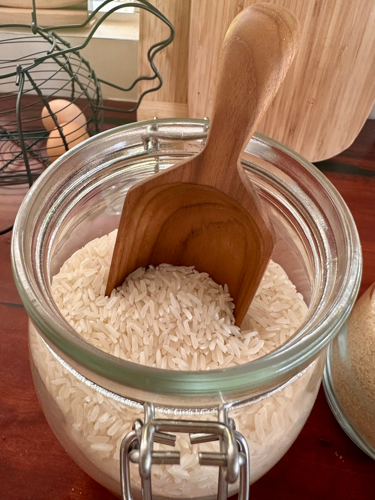 wooden kitchen scoop for rice the eumundi trading co