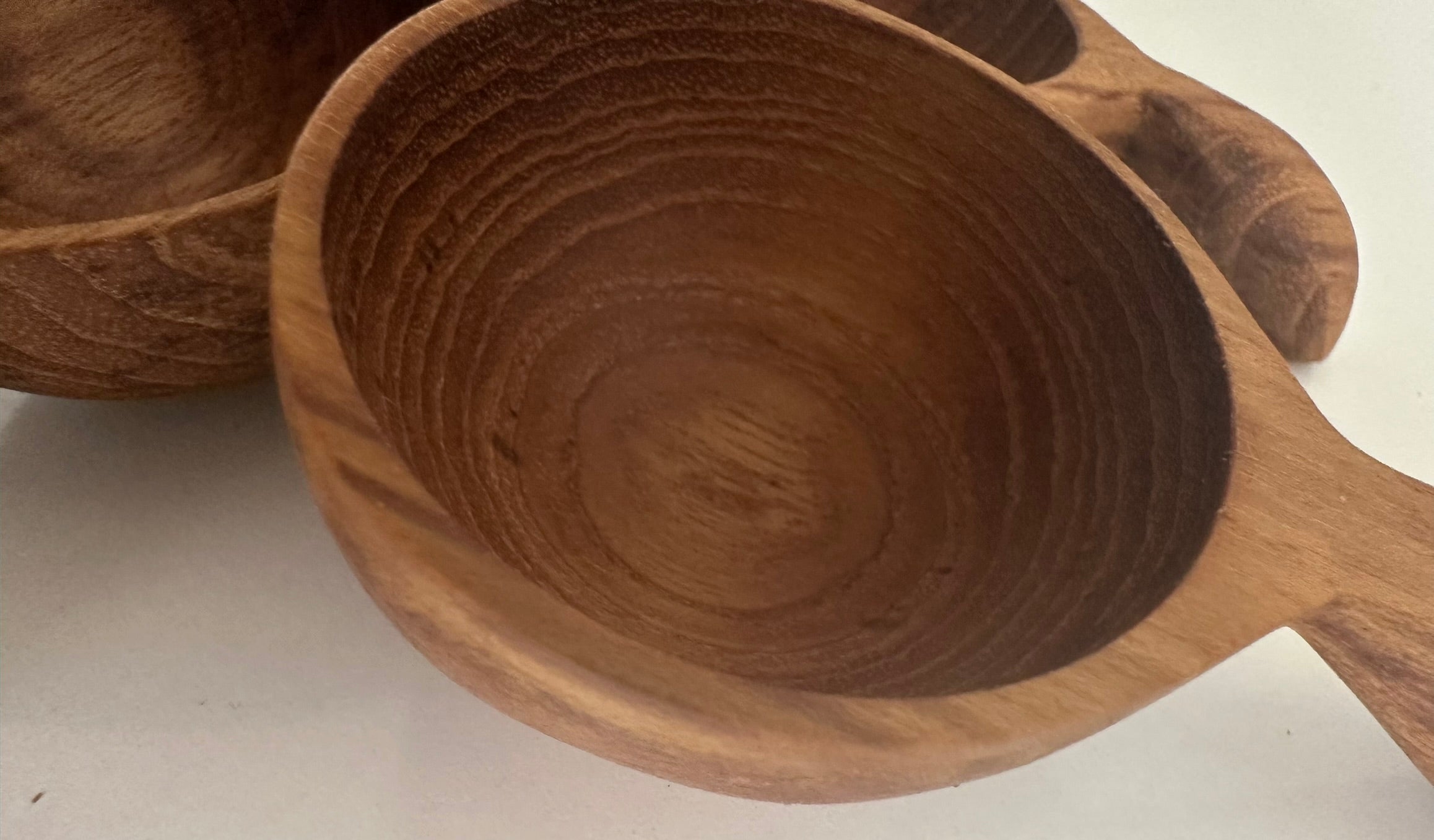Wooden Kitchen Scoop - curved handle | Rustic Farmhouse Kitchen